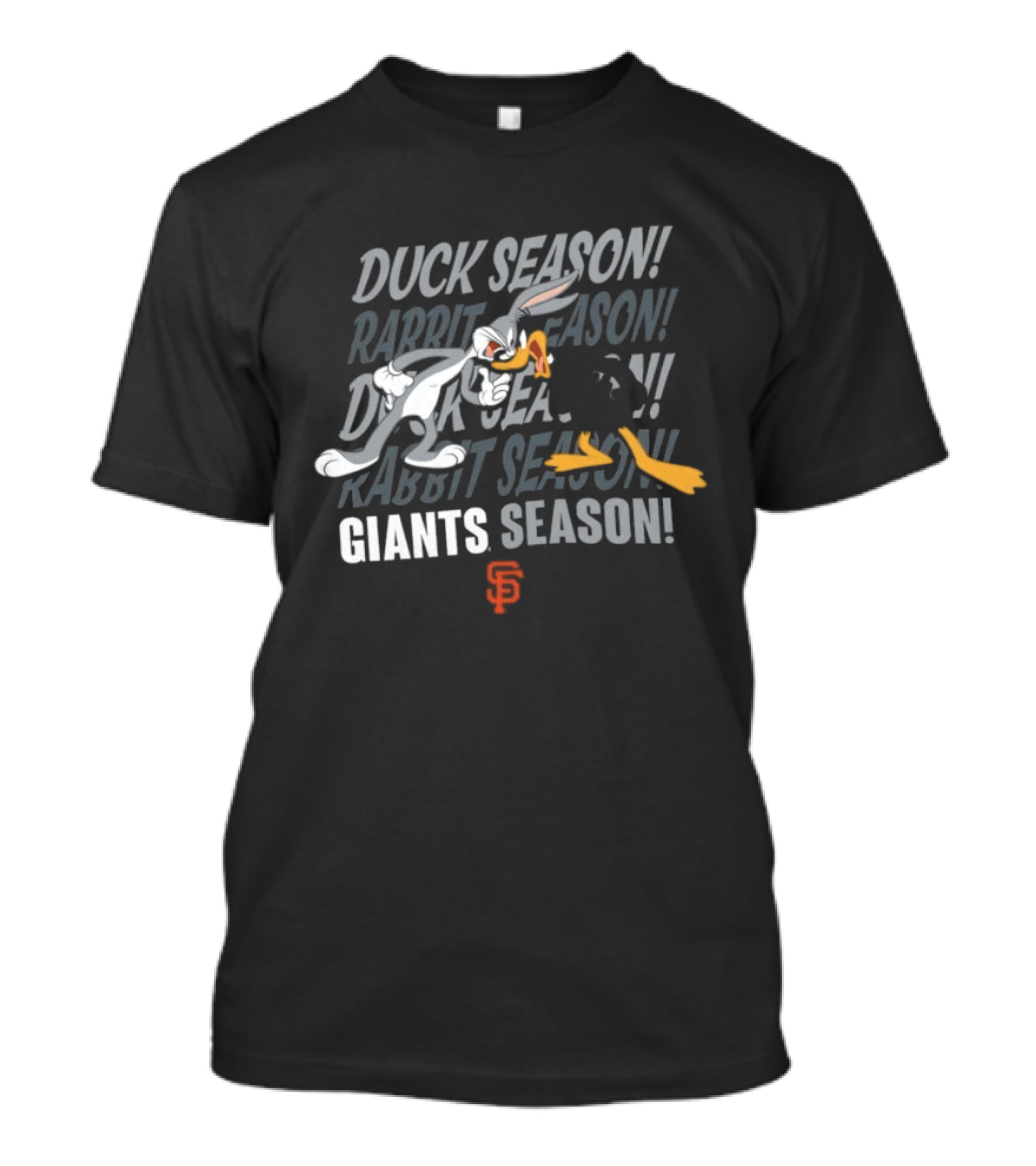 San Francisco Giants Looney Tunes Duck Rabbit Giants Season Bugs Daffy T-Shirt