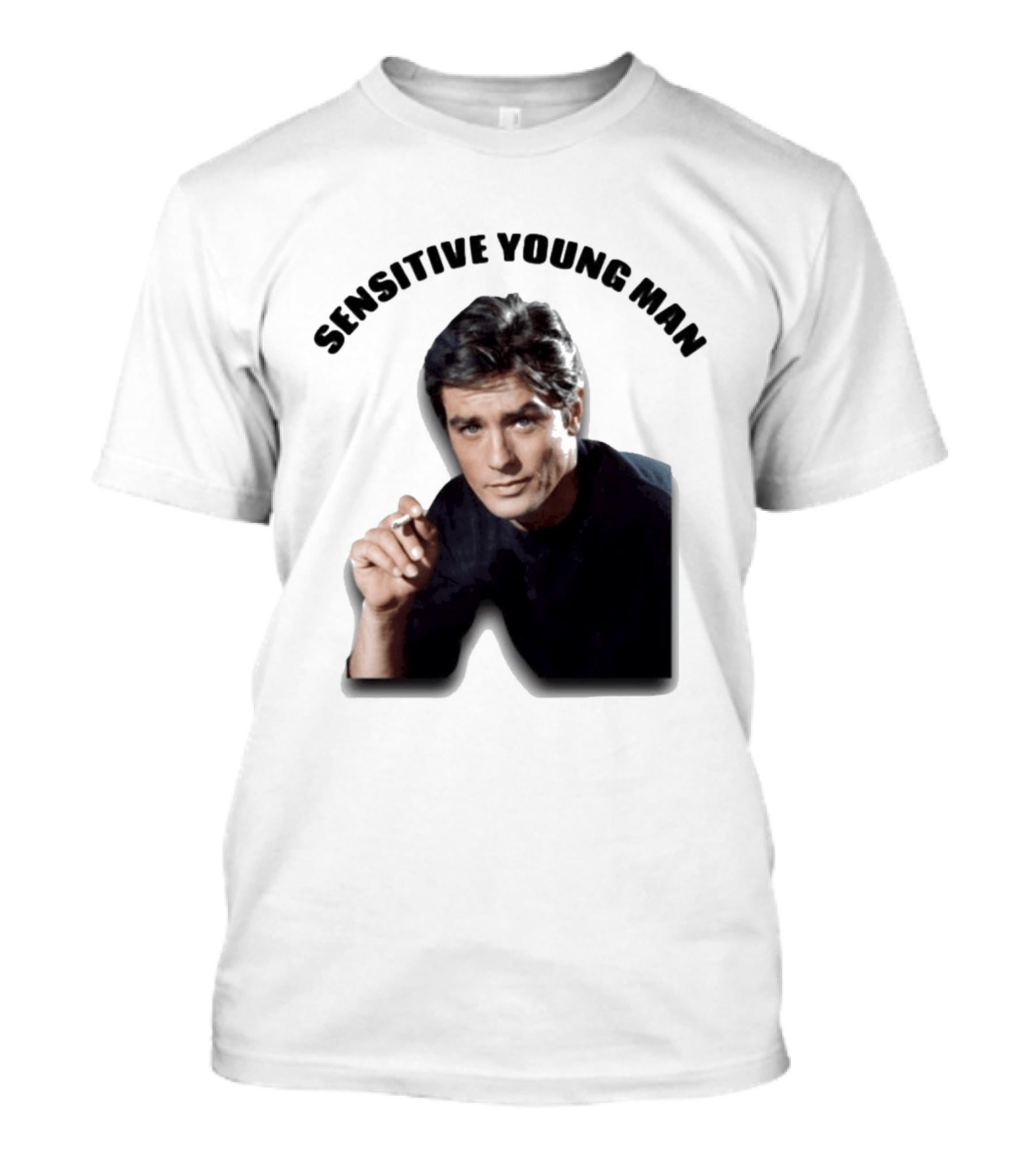 Sensitive Young Man Iconic Actor Cigarette T-Shirt