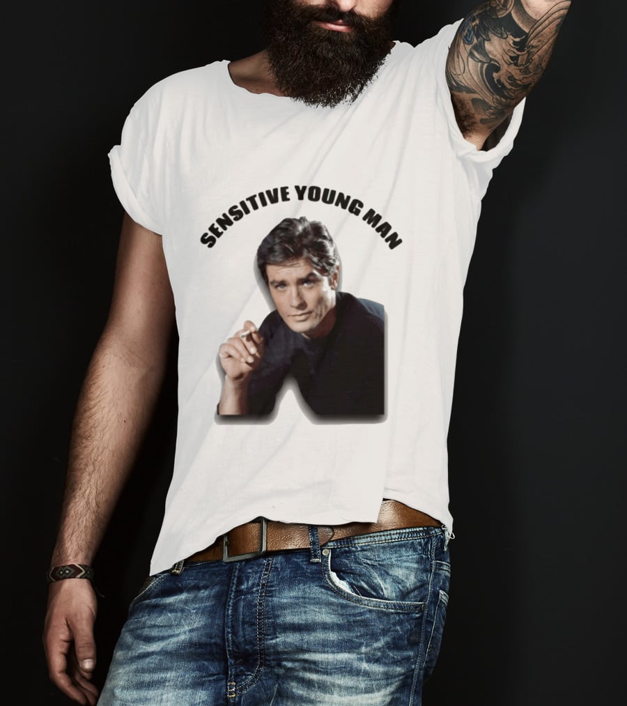 Sensitive Young Man Iconic Actor Cigarette T-Shirt