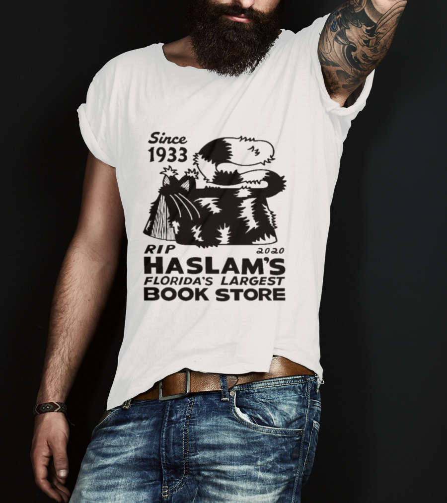 Since 1933 RIP 2020 Haslam's Florida's Largest Book Store Snoopy Doghouse T-Shirt