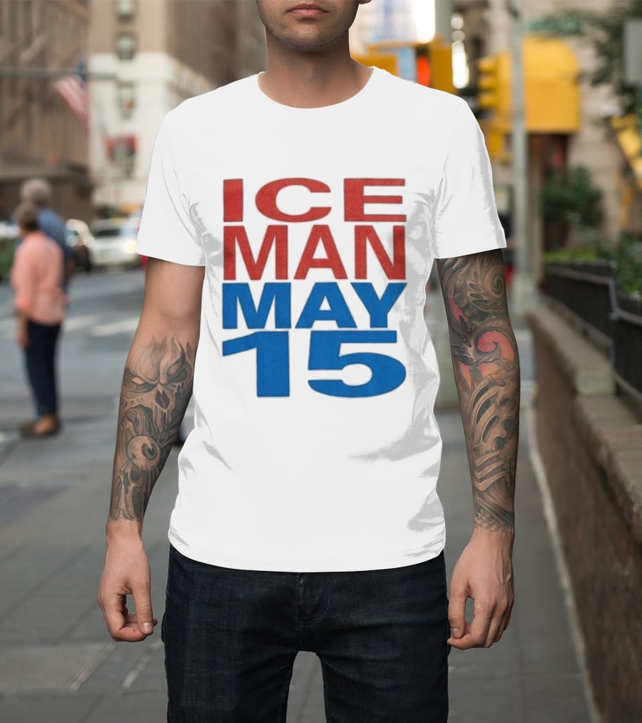 Iceman May 15 Bold Red Blue T-Shirt