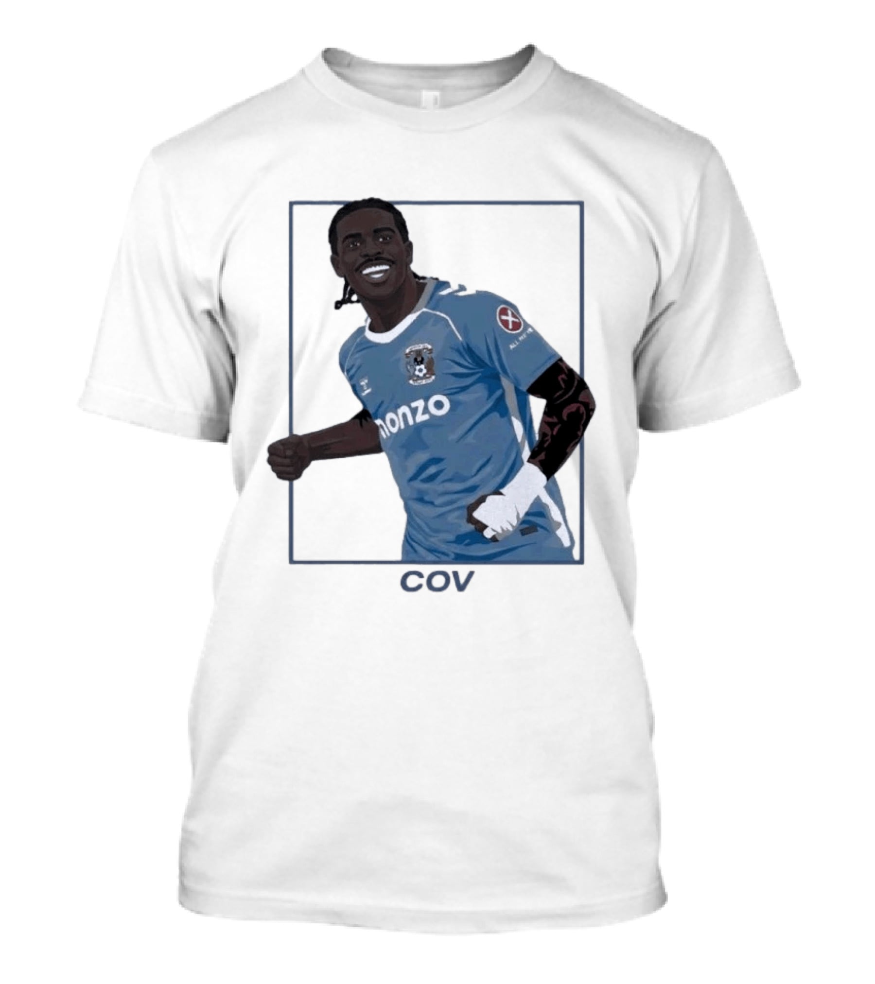 Coventry City FC Haji Wright Monzo Sponsor Premier League Comeback T-Shirt
