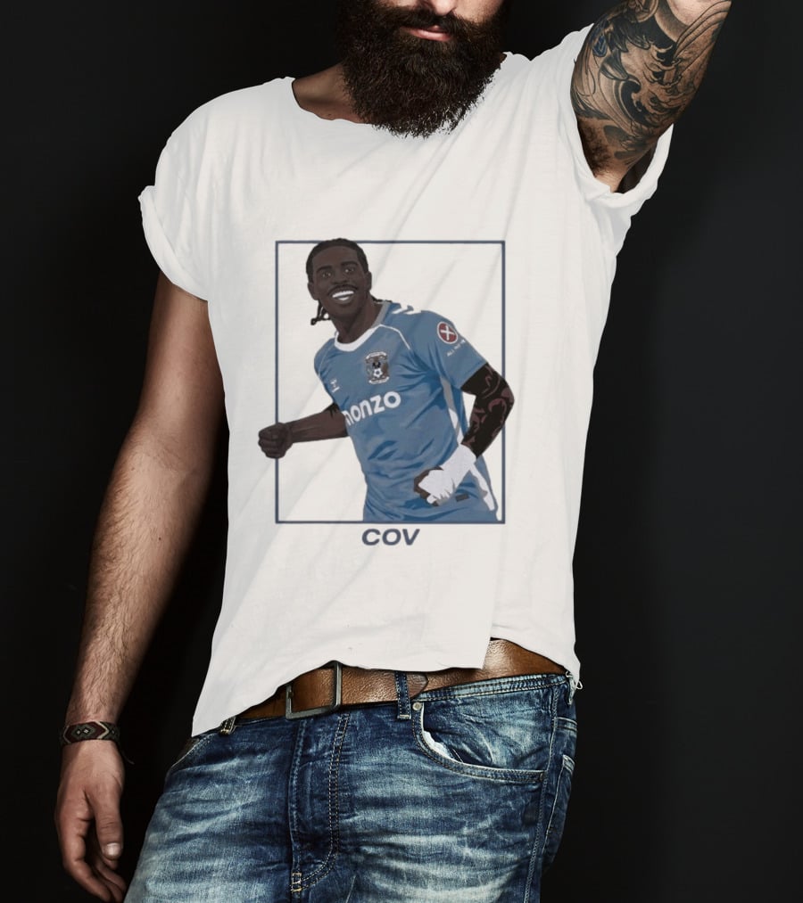 Coventry City FC Haji Wright Monzo Sponsor Premier League Comeback T-Shirt