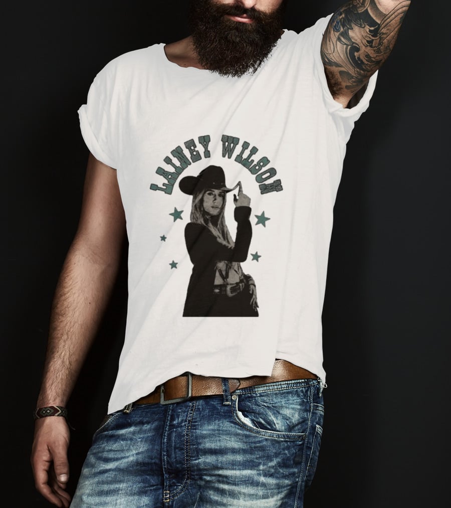 Lainey Wilson Tour 26 Western Cowboy Hat Starry Country Music T-Shirt