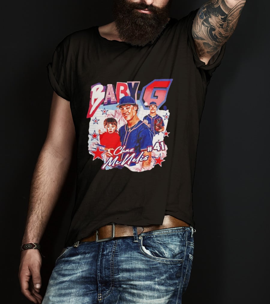 Chaz McNelis 41 Baby G Arizona Wildcats Baseball Stars T-Shirt