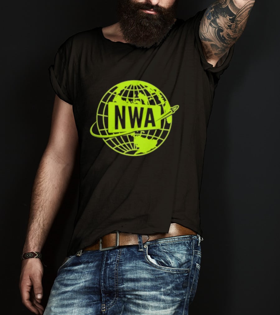 NWA National Wrestling Alliance Space Globe Comet Variant T-Shirt