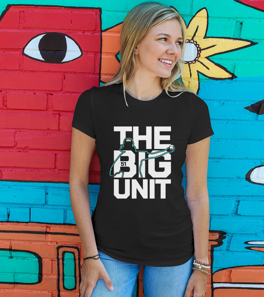 The Big Unit Randy Johnson Seattle Mariners Baseball Pitcher T-Shirt