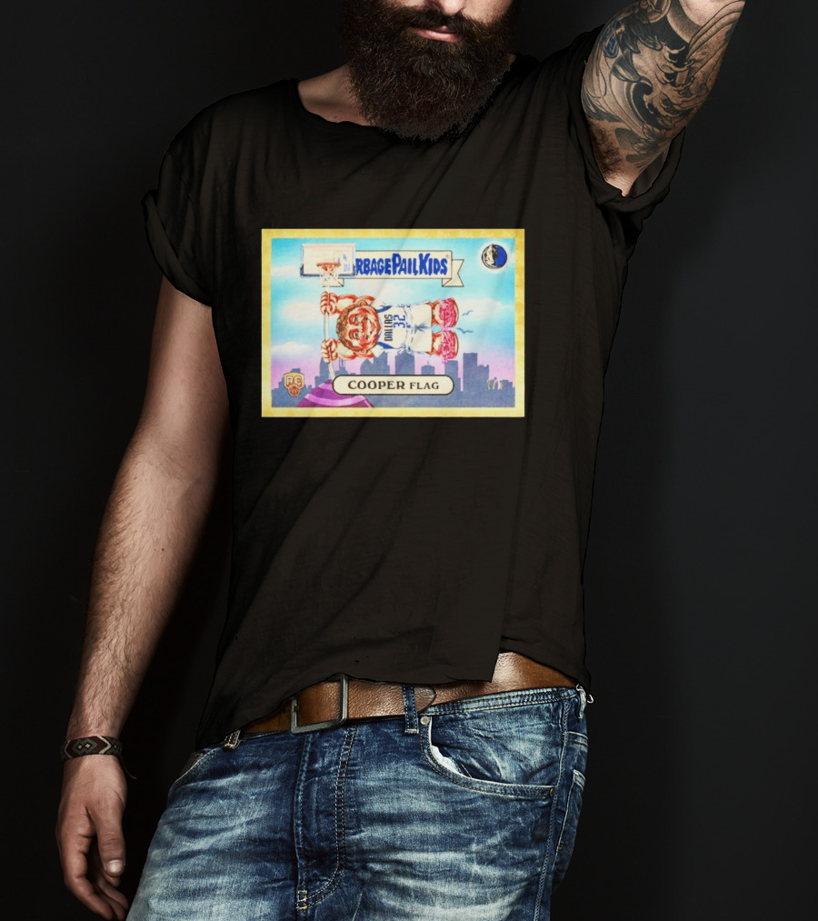 Garbage Pail Kids Cooper Flagg Dallas 32 RC Basketball Skyline T-Shirt