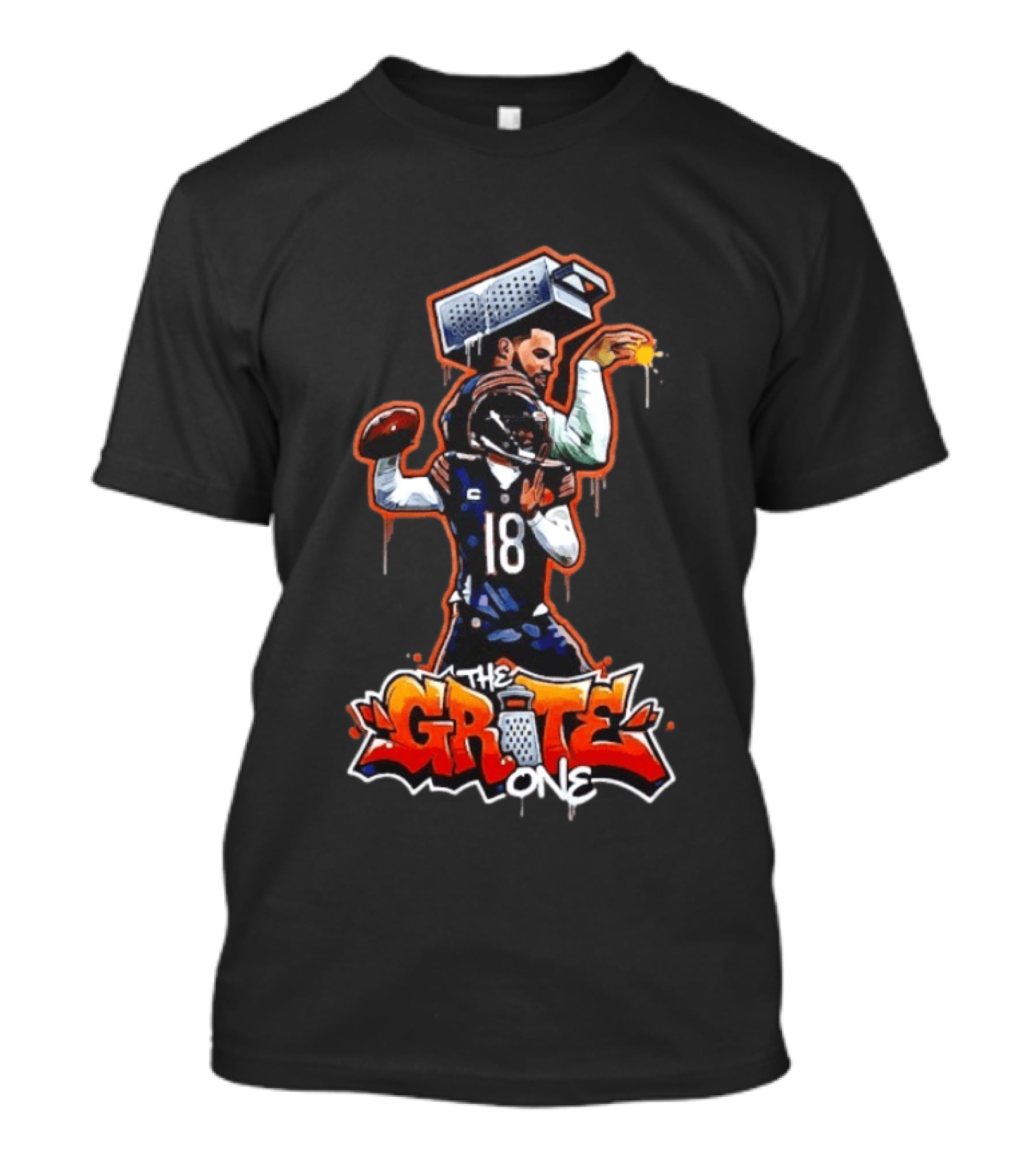 The Grate One Iceman Caleb Williams Chicago Bears Football T-Shirt