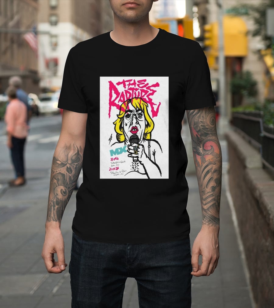 The Rapture 2026 México Tour Art MDX April 23 25 Live Performance T-Shirt