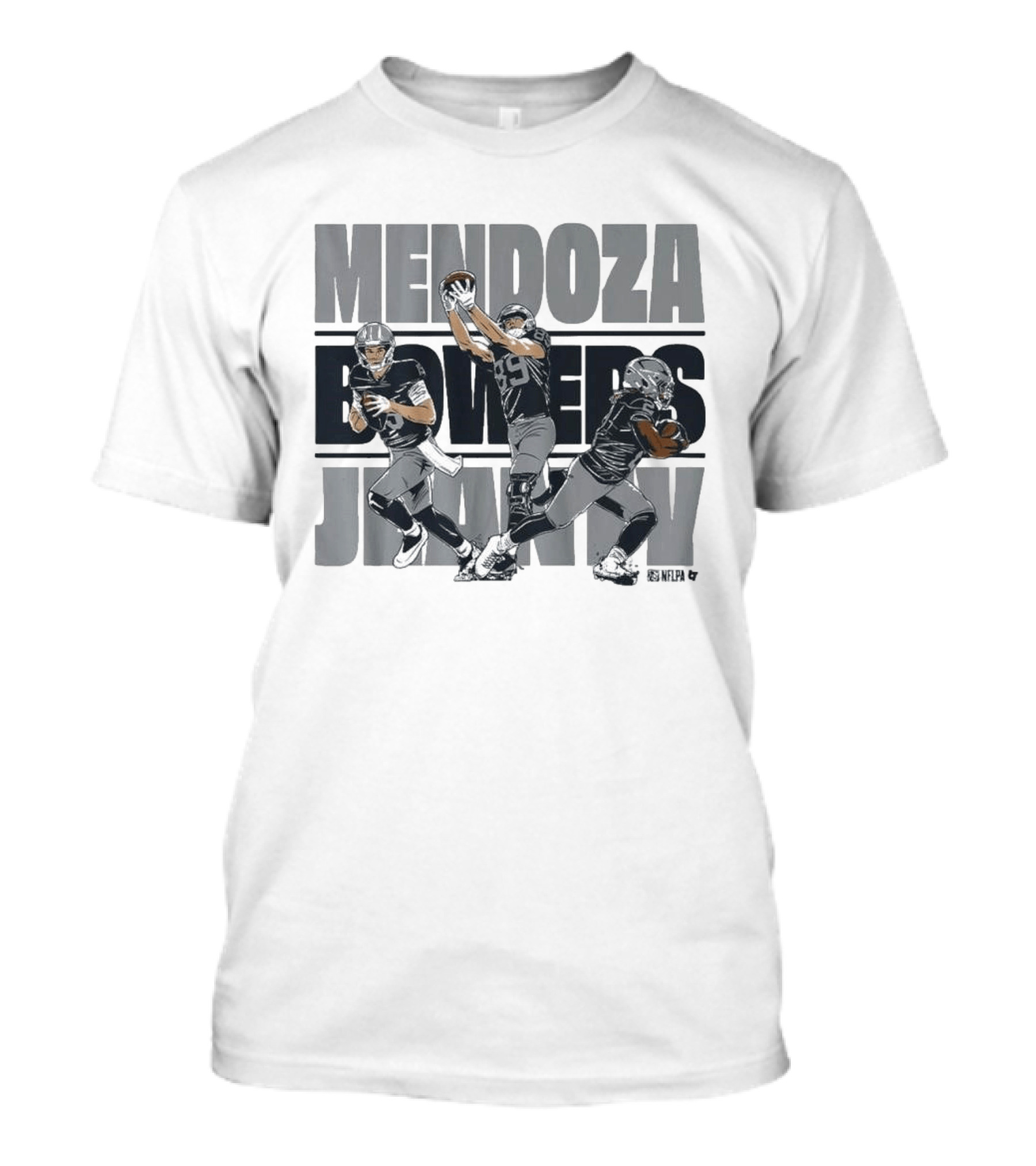 Mendoza Bowers Jeanty Football Trio Vegas Sports T-Shirt