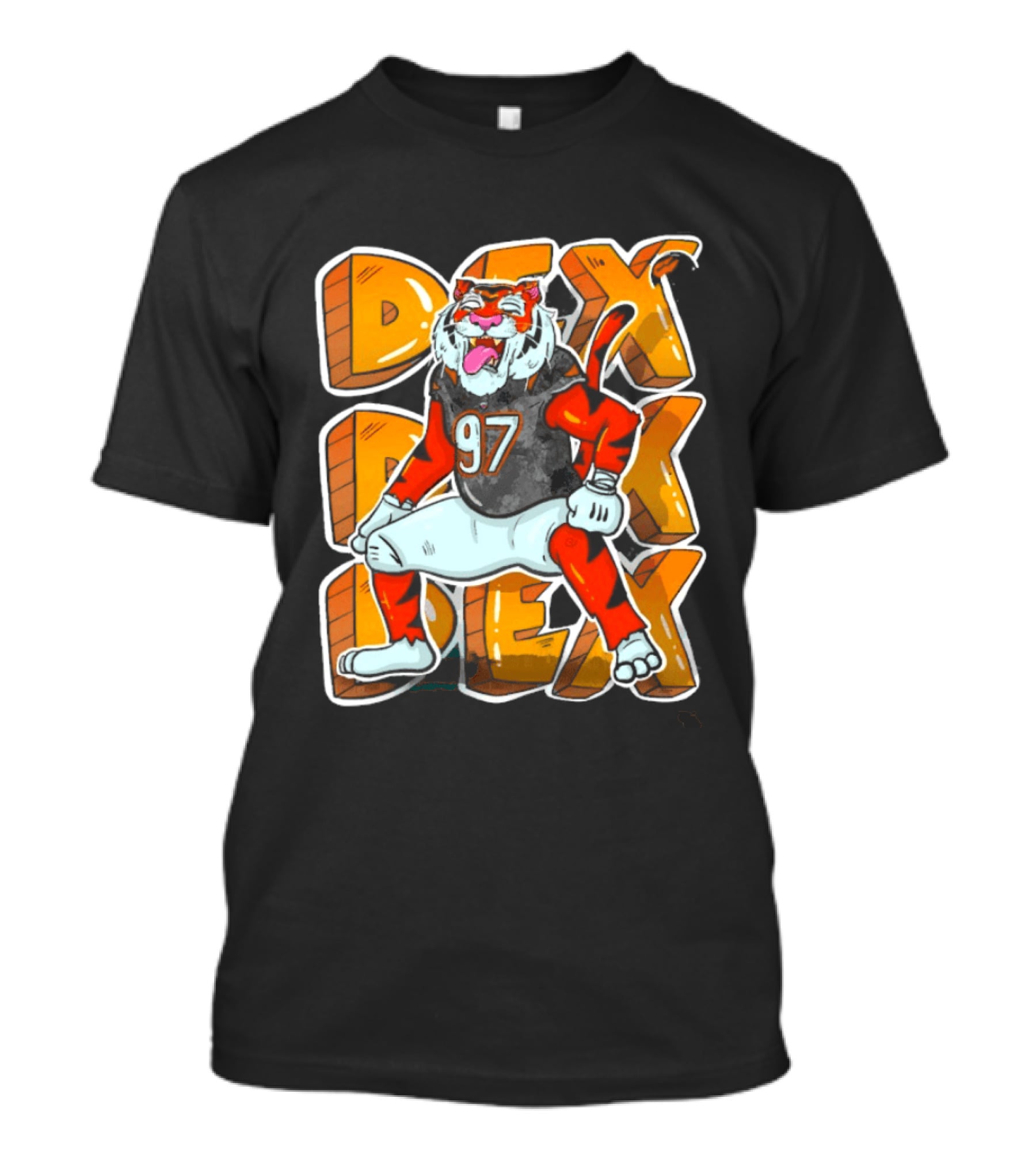 Dexter Lawrence II 97 DEX Cincinnati Bengals Tiger T-Shirt
