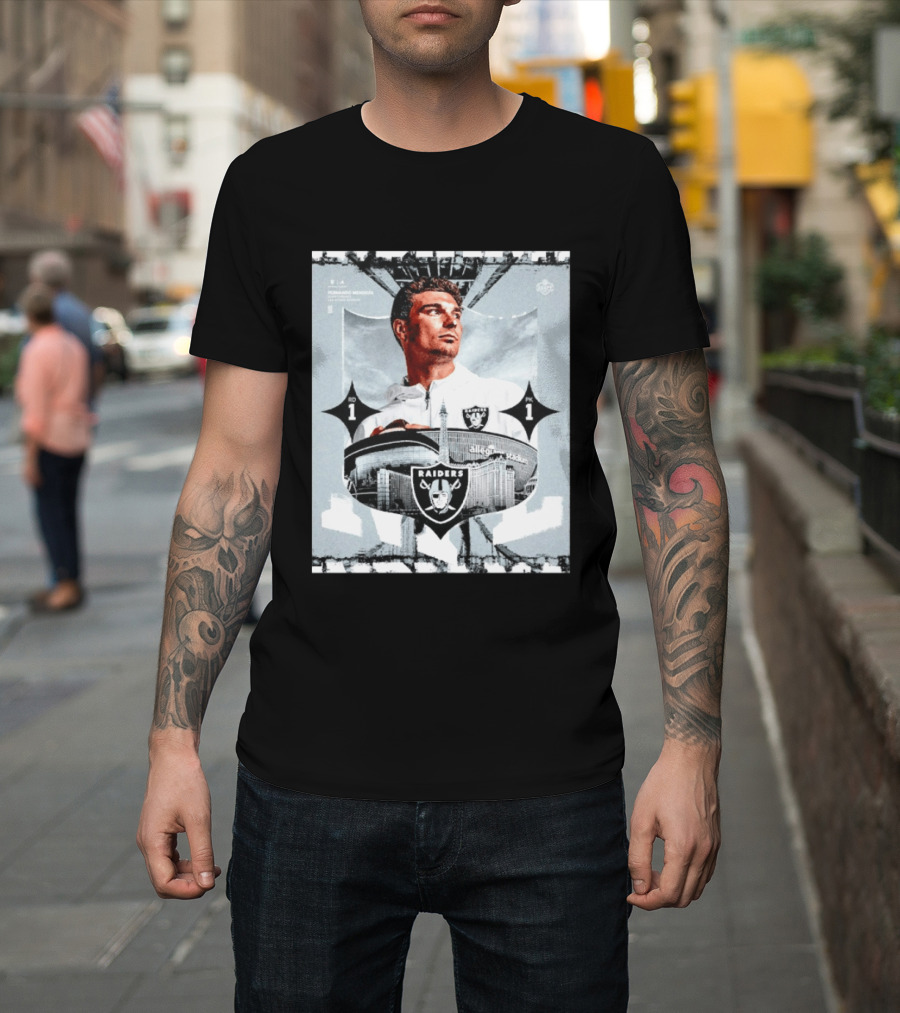 Fernando Mendoza Raiders Allegiant Stadium RD 1 PK 1 T-Shirt