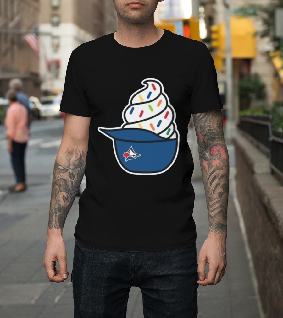 2026 Blue Jays Ice Cream Helmet Toronto Baseball Fan Cap Sundae T-Shirt