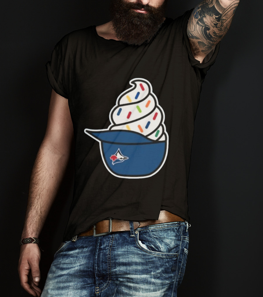 2026 Blue Jays Ice Cream Helmet Toronto Baseball Fan Cap Sundae T-Shirt