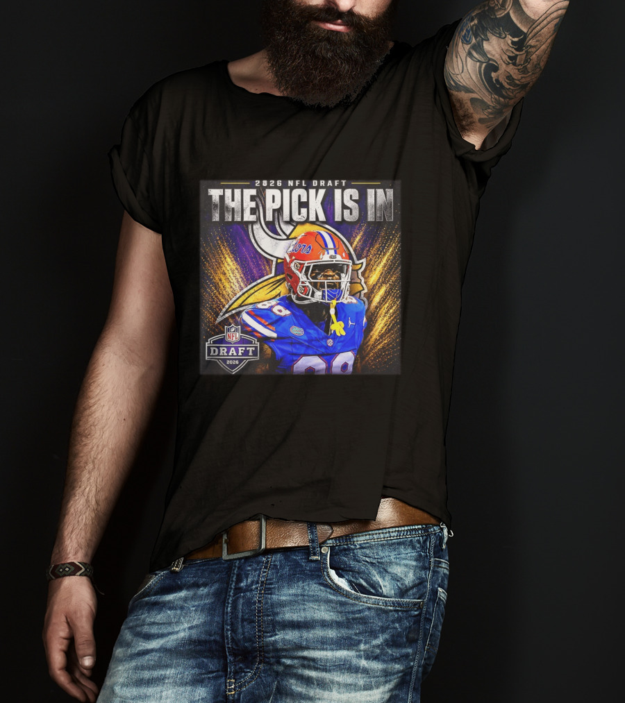 2026 NFL Draft The Pick Is In Minnesota Vikings Caleb Banks T-Shirt