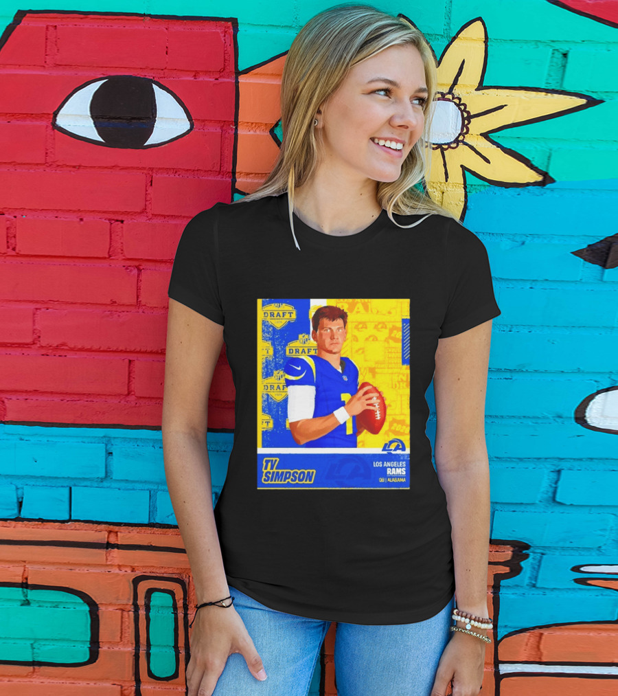 Ty Simpson Los Angeles Rams NFL Draft 2026 Quarterback Alabama T-Shirt