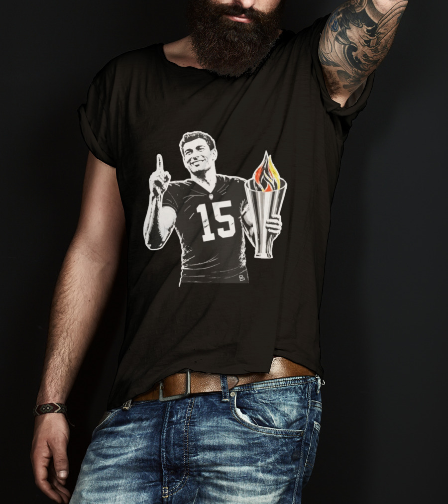 Las Vegas Torch Number 15 Football Player One Of 100 T-Shirt