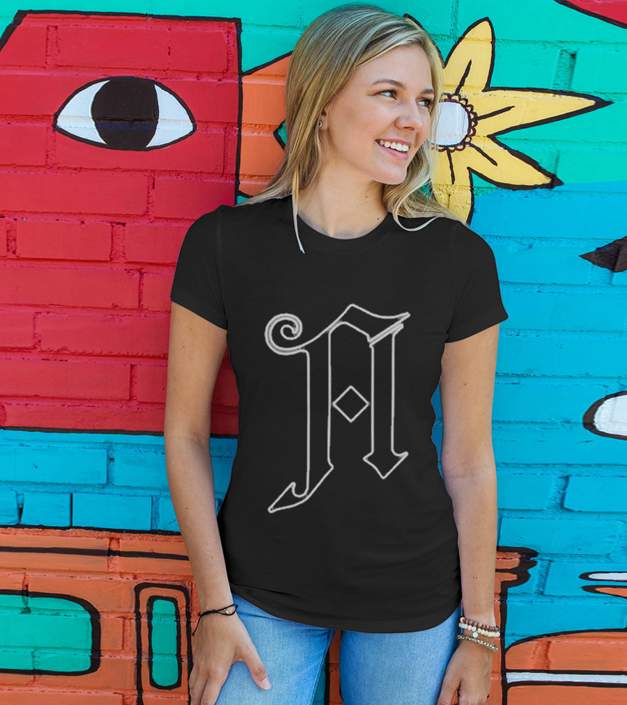 Architects Diamonte Gothic Initial A T-Shirt