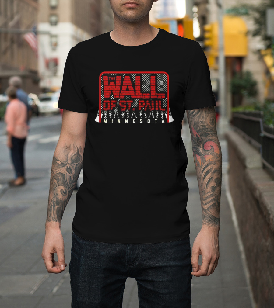 Jesper Wallstedt The Wall Of St. Paul Minnesota Wild NHL T-Shirt