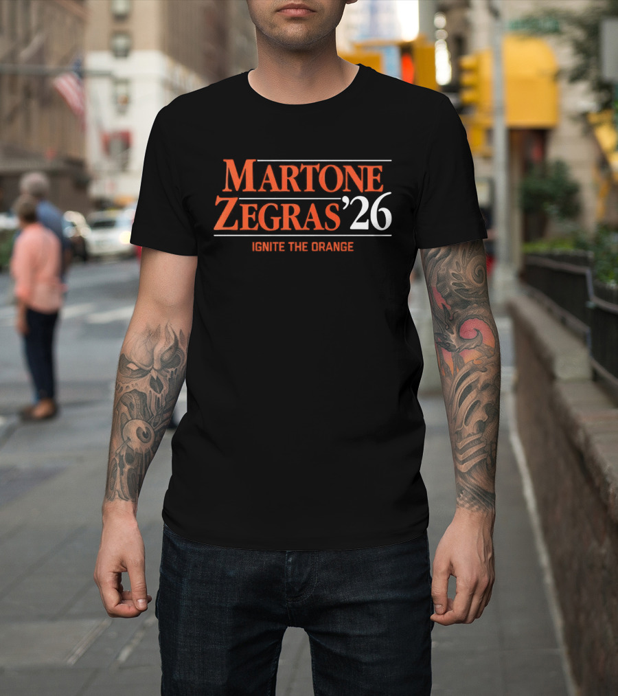 Martone Zegras '26 Ignite The Orange Philadelphia Flyers Hockey T-Shirt