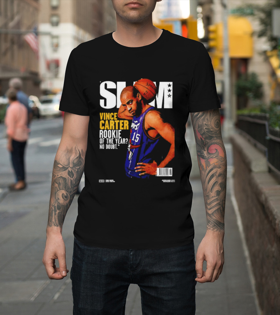 Slam Vince Carter Toronto Raptors Rookie Of The Year No Doubt T-Shirt