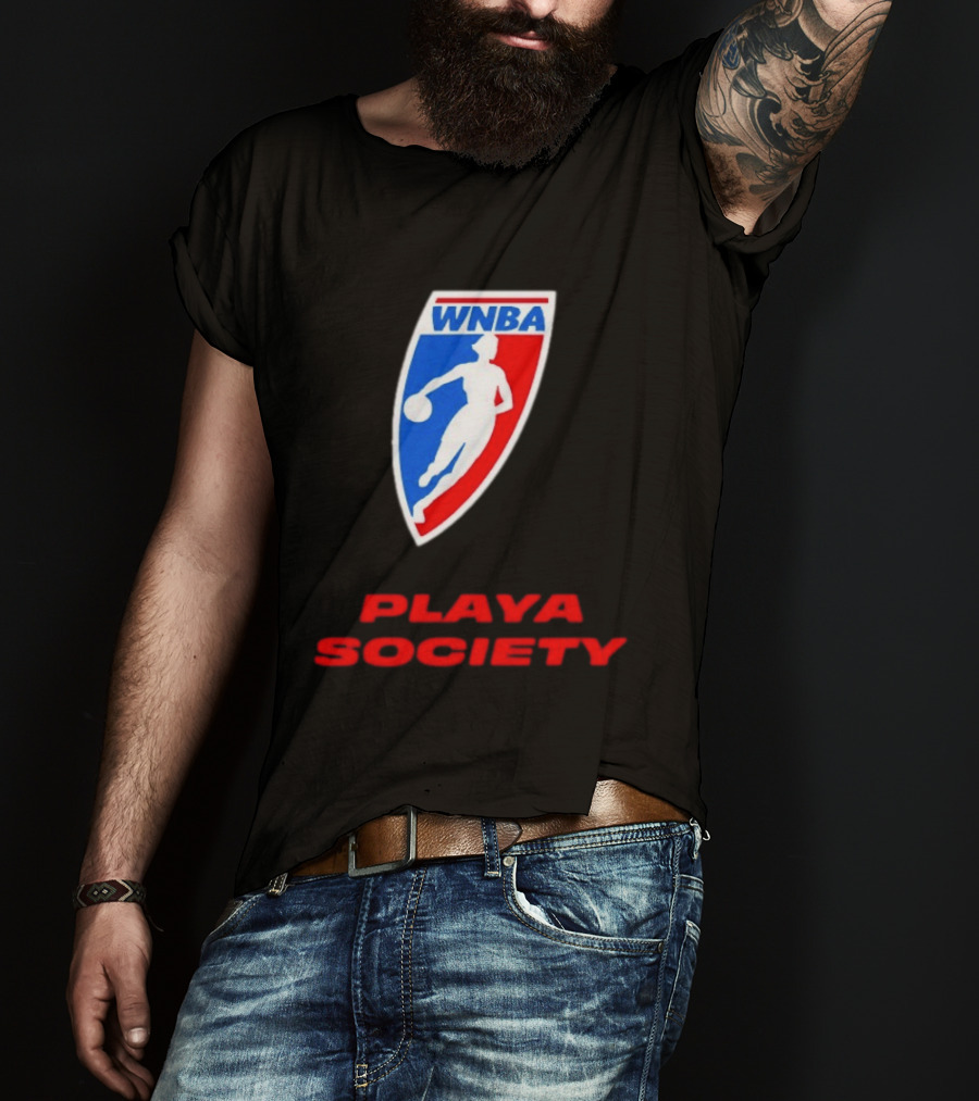 WNBA Playa Society Women's National Basketball Association T-Shirt