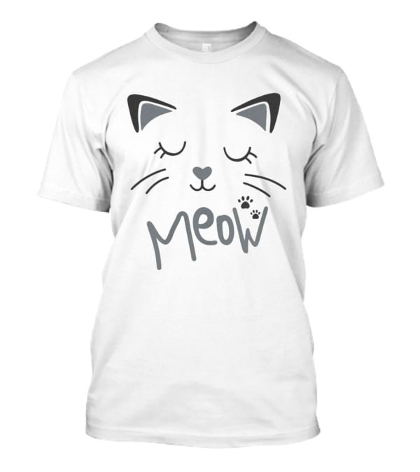 The Boys Starlight Meow Cat Face With Ears And Whiskers T-Shirt