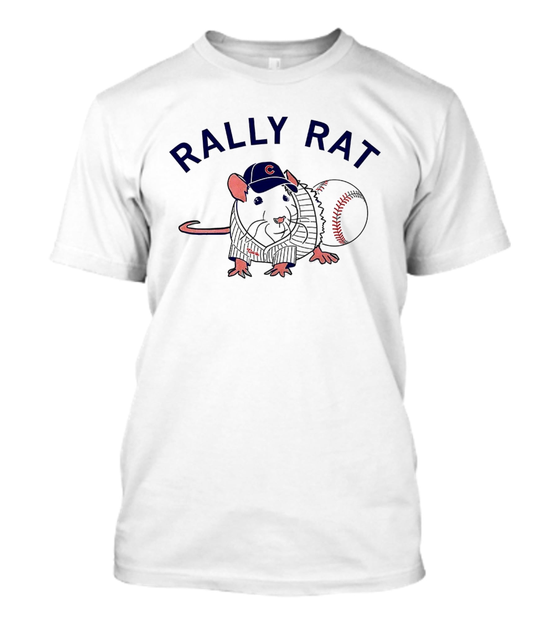 Rally Rat Chicago Cubs Baseball Cap And Sweater With Baseball T-Shirt