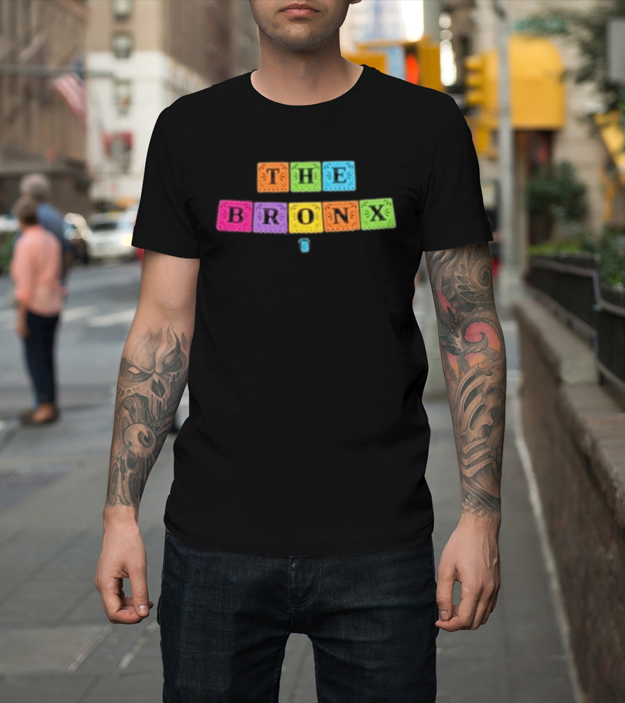 The Bronx Cinco De Mayo Exclusive Enzyme Colorful Block Letters T-Shirt