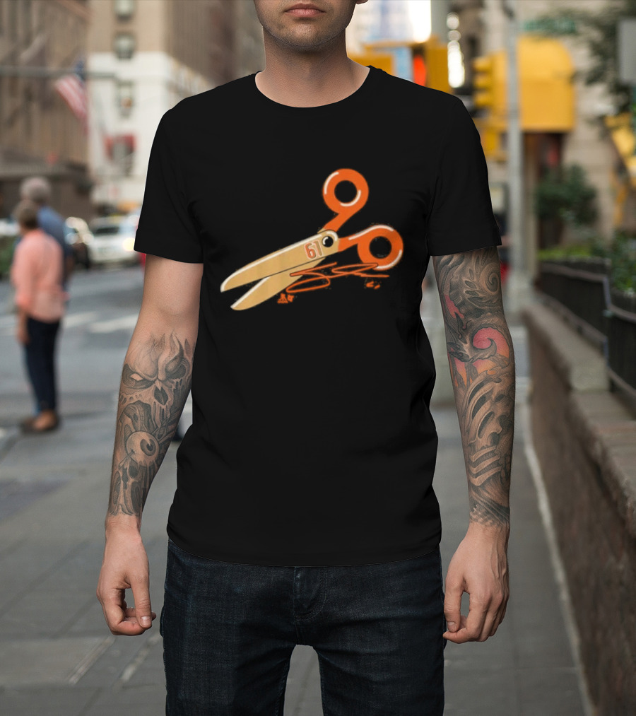 Cutter Gauthier Scissors 61 Orange T-Shirt