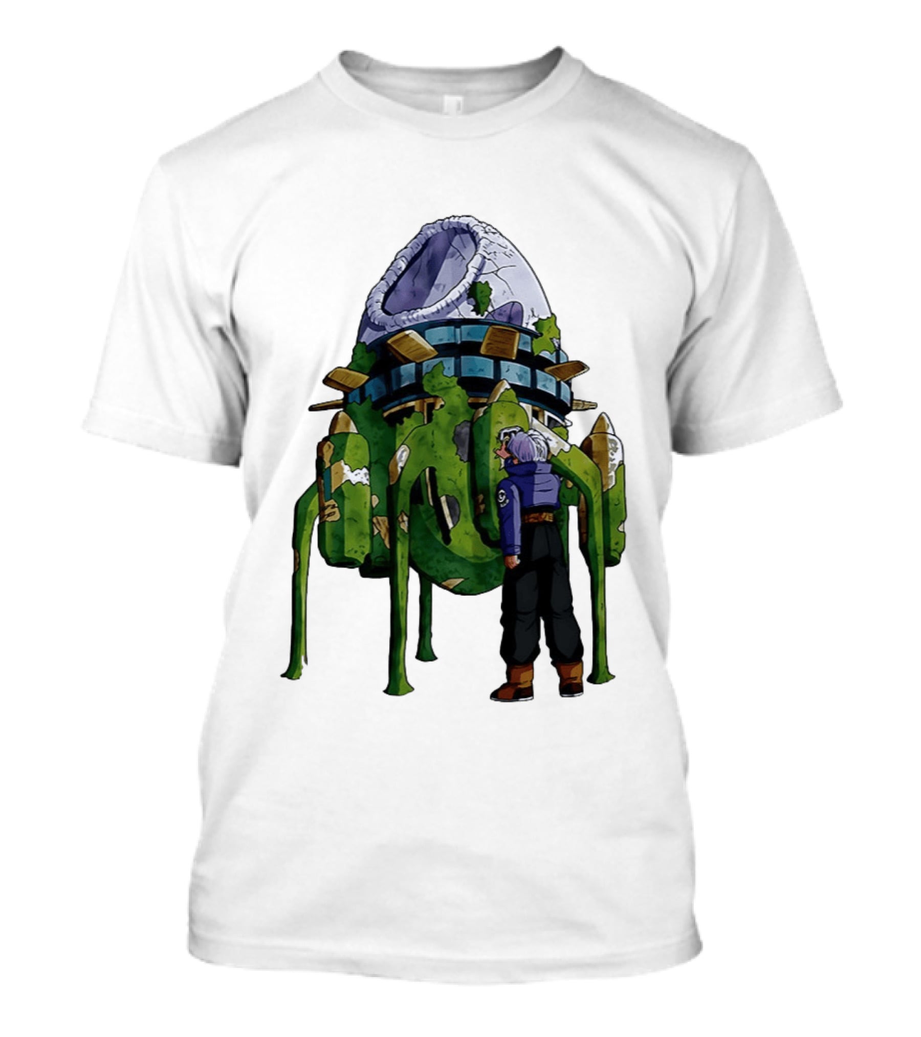 Dragon Ball Z Future Trunks Capsule Corp Time Machine Scene T-Shirt