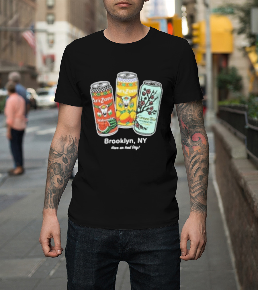 Drinkarizona Black Big Cans In Bin T-Shirt