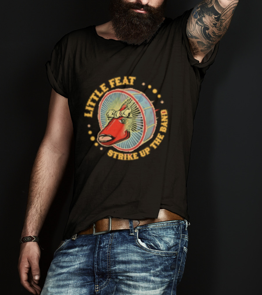 Little Feat Strike Up The Band Tour Drumhead T-Shirt