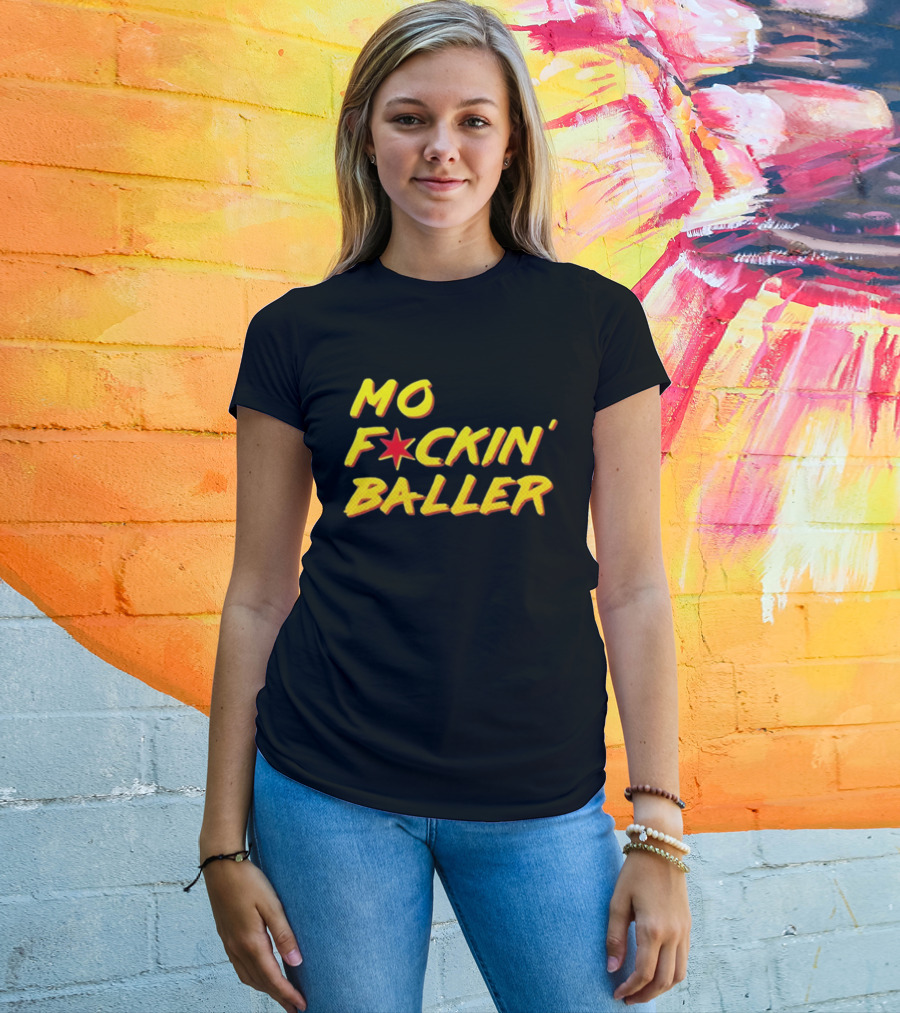 Mo F Ckin' Baller Star Red Yellow T-Shirt