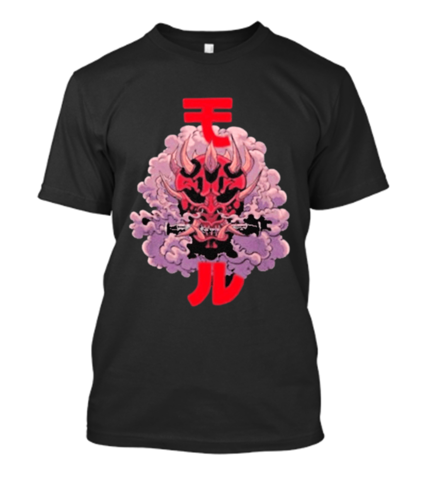 Screencrush Warrior Of Vengeance Oni Mask Kanji T-Shirt