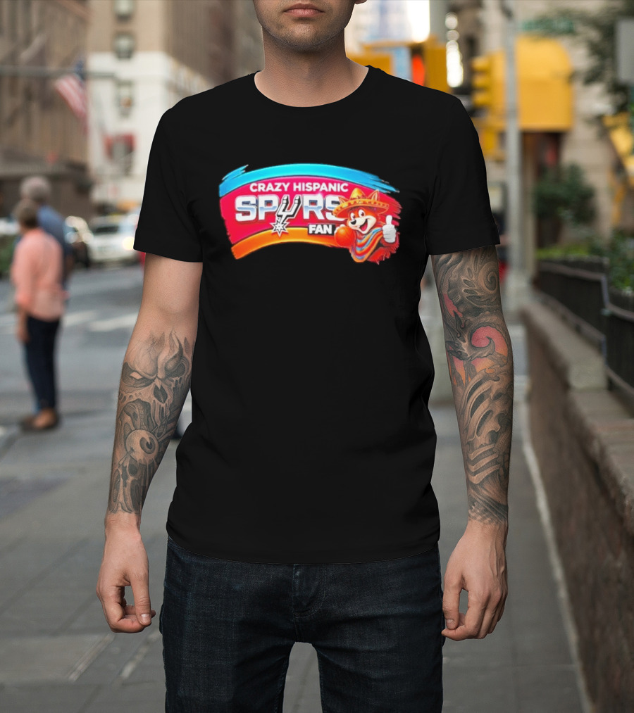 Crazy Hispanic Spurs Fan San Antonio Coyote Basketball 2026 T-Shirt