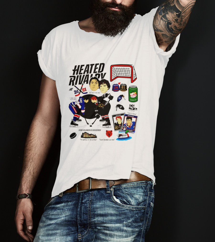 Heated Rivalry 24 Vs 81 Shane Hollander Ilya Rozanov Hockey Showdown Iconic Duel T-Shirt