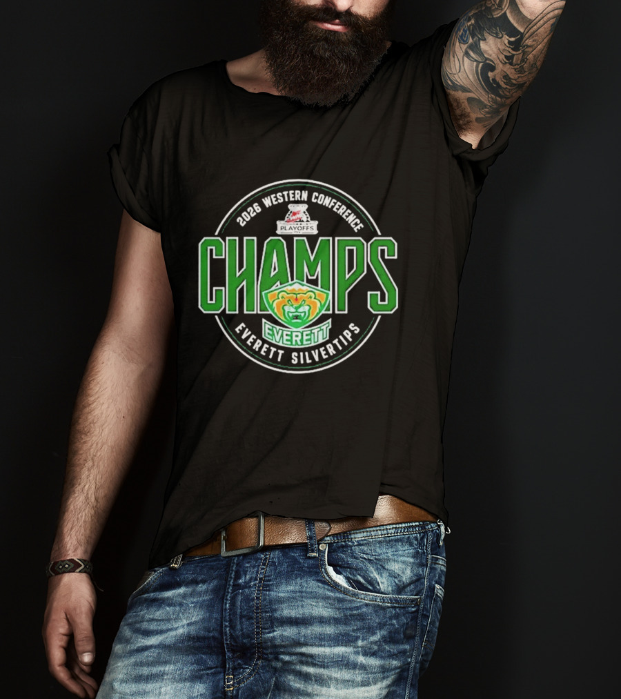 2026 Western Conference Champs Everett Silvertips T-Shirt