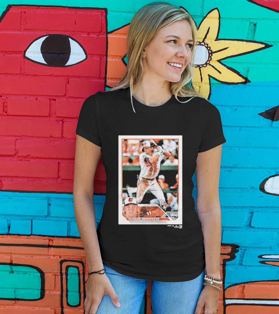Baltimore Orioles Gunnar Henderson 2026 Rookie Card T-Shirt