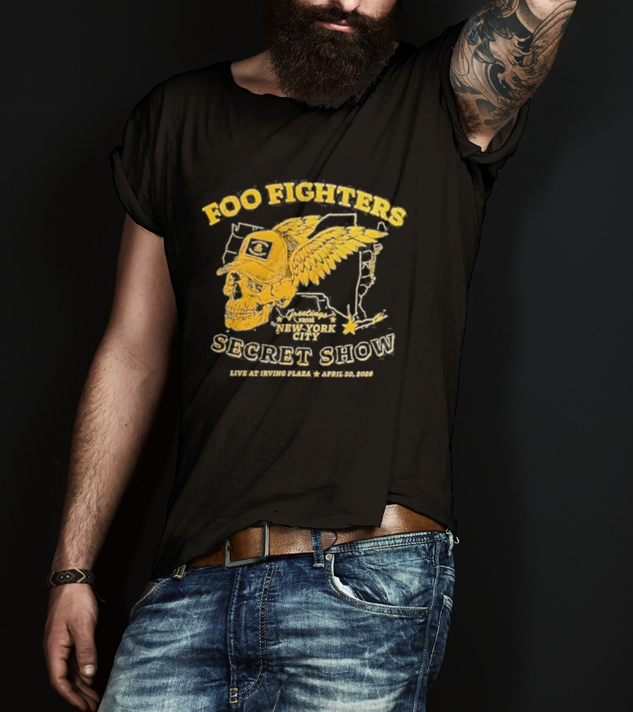Foo Fighters Secret Show New York City Live At Irving Plaza April 30 2026 T-Shirt
