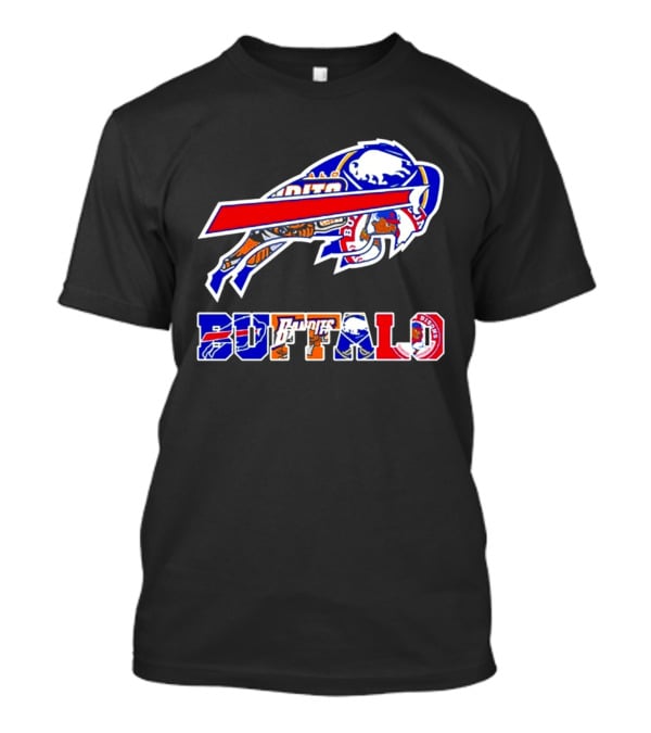 Buffalo Bills Sabres Braves Bandits Bisons Sports Teams Mashup T-Shirt