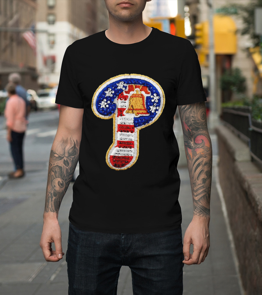 Philadelphia Bell Embroidered P American Flag Snapback Hat Kelly Oubre Jr T-Shirt