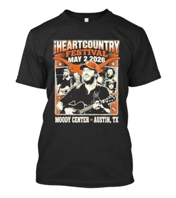 Luke Bryan IHeartCountry Festival May 2 2026 Moody Center Austin TX Texas Longhorns NCAA Collaboration T-Shirt