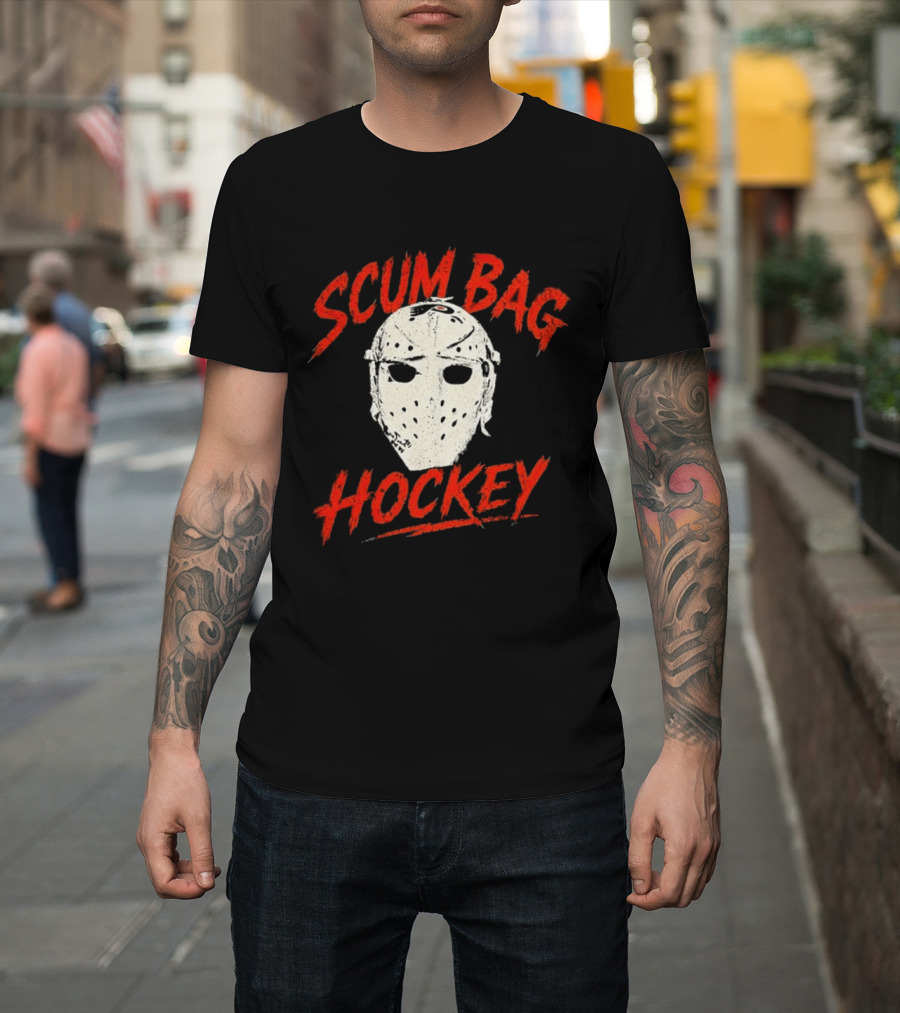 Philadelphia Flyers Scum Bag Hockey Mask T-Shirt