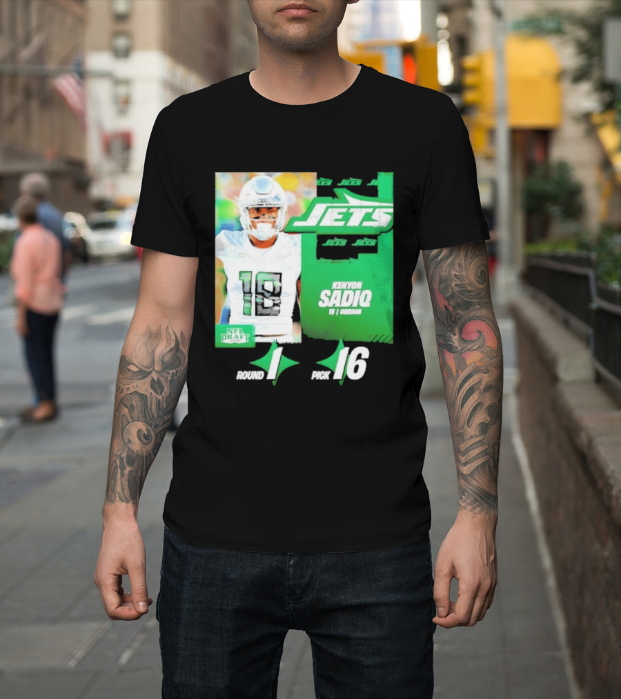 New York Jets Draft Kenyon Sadiq Pick 16 Round 1 2026 NFL Draft T-Shirt