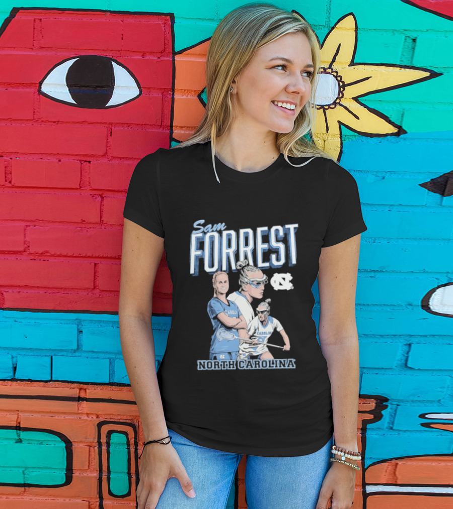 Sam Forrest UNC Tar Heels North Carolina Women's Lacrosse T-Shirt