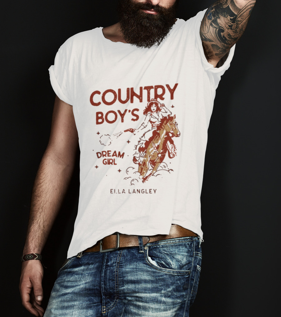 Ella Langley Country Boy's Dream Girl 2026 Riding Horseback Adventure T-Shirt
