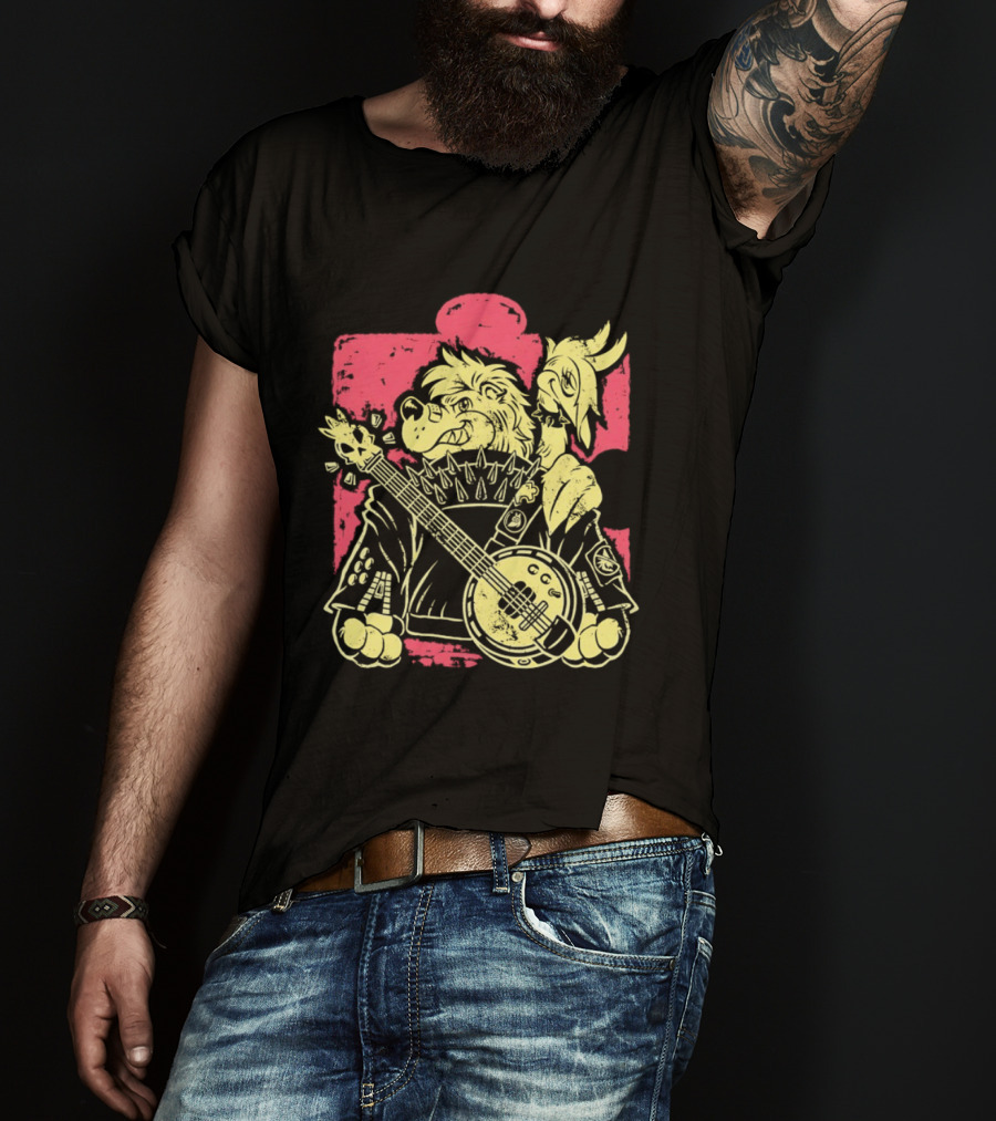 Banjo Kazooie Bluegrass Punk Energy Banjo Bear And Bird T-Shirt