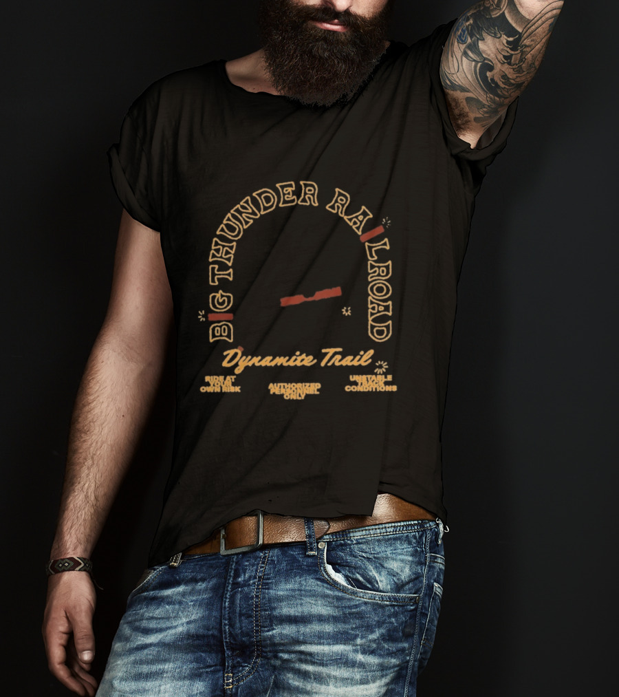 Big Thunder Mountain Railroad Dynamite Trail Frontier Mining Adventure T-Shirt